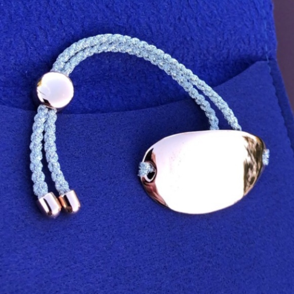 🆕 Monica Vinader sterling silver 18k adjustable bracelet 719